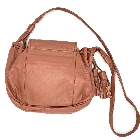 See By Chloe Smooth Leather Mauve Tassel Crossbody Bag - Picture 5 of 12